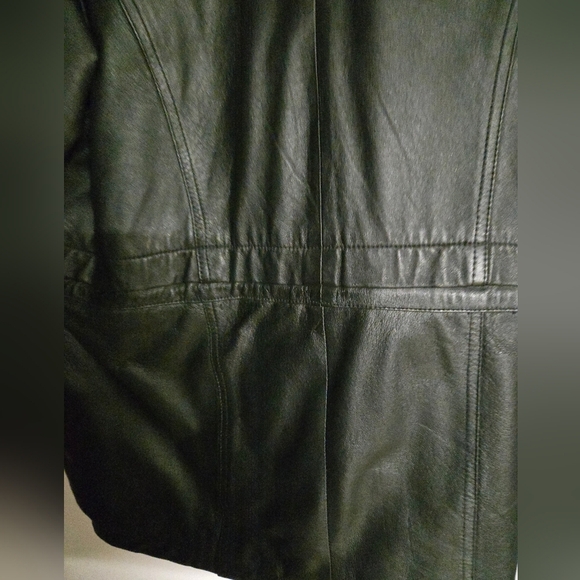 Vintage Collezione sa Men's Black Leather Jacket Medium - Picture 4 of 11